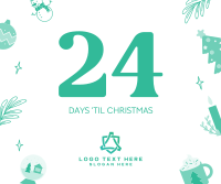 Quirky Christmas Countdown Facebook Post Design