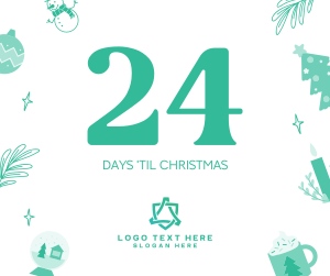 Quirky Christmas Countdown Facebook post Image Preview