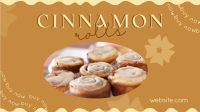 Tasty Cinnamon Rolls Facebook Event Cover Design