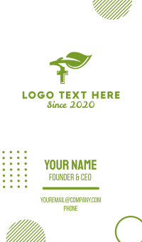 Religious Leaf Business Card Design