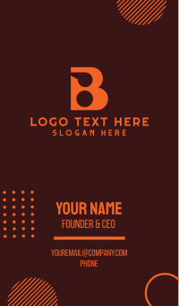 Orange Whistle B Business Card Design