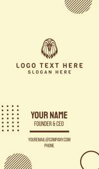 Brown Wild Eagle Business Card Design