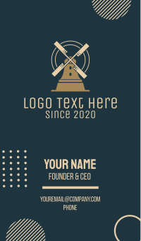 Vape Windmill House Business Card Design