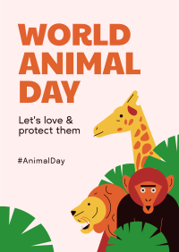 World Animal Day Poster Design