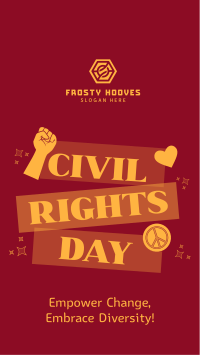 Bold Civil Rights Day Stickers TikTok Video Image Preview