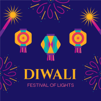 Diwali Festival Instagram Post Design
