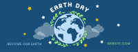 Restore Earth Day Facebook cover Image Preview