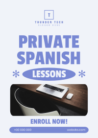 Private Tutor Spanish Poster Image Preview