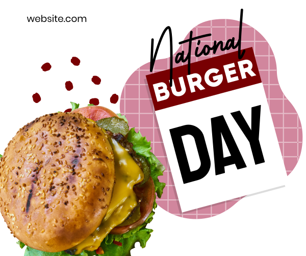 Fun Burger Day Facebook Post Design Image Preview