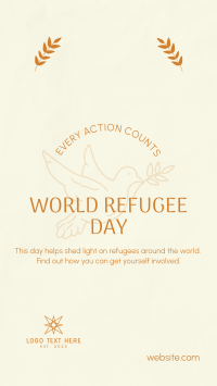 World Refugee Support Facebook Story Preview