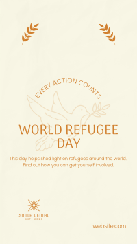 World Refugee Support Facebook story Image Preview