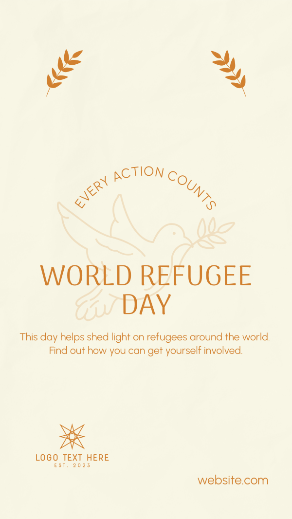 World Refugee Support Facebook Story Design Image Preview