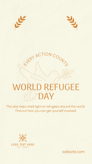 World Refugee Support Facebook story Image Preview