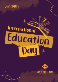 Education Day Awareness Poster Image Preview
