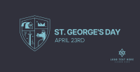 St. George's Day Shield Facebook Ad Design