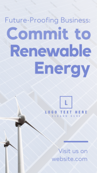 Commit to Renewable Energy Instagram Reel Preview