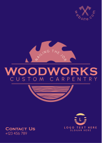 Custom Carpentry Flyer Image Preview