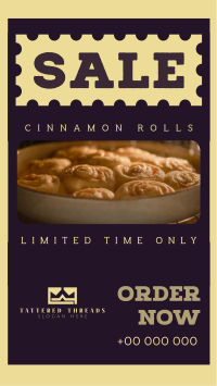 Cinnamon Rolls Sale TikTok Video Image Preview