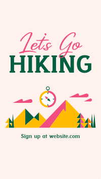 Mountain Hiking Trail Instagram Story Design