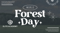 World Forest Day  Facebook event cover Image Preview