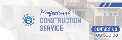 Quality Construction Work Twitter header (cover) Image Preview