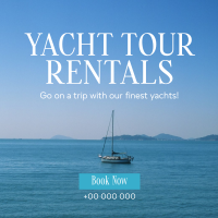 Relaxing Yacht Rentals Instagram post Image Preview