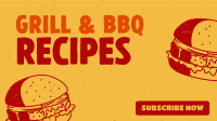 Retro Grilled Burger YouTube Video Design