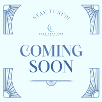 Coming Soon Art Deco Instagram post Image Preview