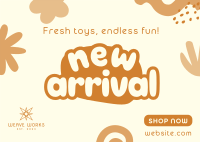 New Arrival Toys Postcard Image Preview