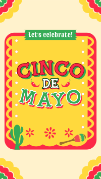 Cinco de Mayo Picado Greeting Facebook story Image Preview