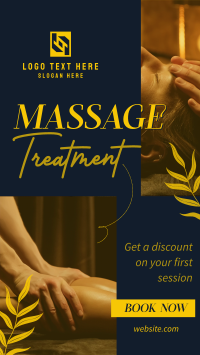 Relaxing Massage Treatment Instagram reel Image Preview