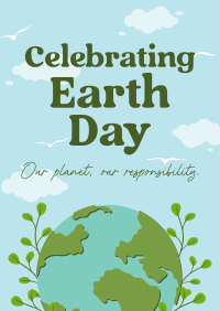 Modern Celebrate Earth Day Poster Image Preview