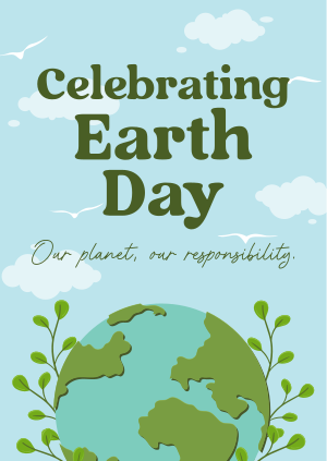 Modern Celebrate Earth Day Poster Image Preview