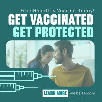 Simple Hepatitis Vaccine Awareness Linkedin Post Image Preview