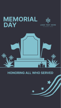Memorial Day Tombstone Instagram story Image Preview