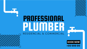 Professional Plumber YouTube Video Image Preview