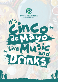 Cinco De Mayo Party Poster Design