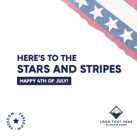 Stars and Stripes Instagram Post Design