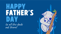 Father's Day Koala Facebook event cover Image Preview