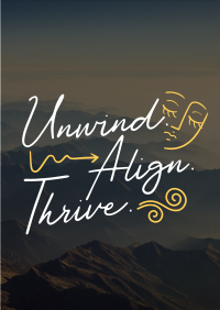 Unwind, Align, and Thrive Poster Image Preview