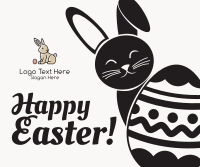 Cute Easter Egg Bunny Facebook post Image Preview