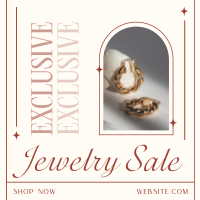 Earrings Exclusive Sale Instagram Post Design