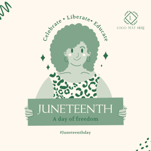 Juneteenth Woman Instagram post Image Preview
