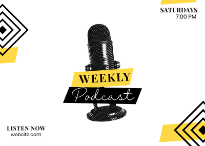 Weekly Podcast Postcard Image Preview