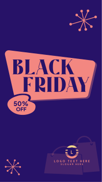 Retro Black Friday  Instagram story Image Preview