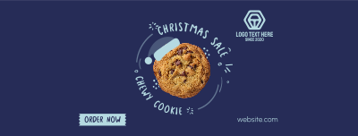 Chewy Cookie for Christmas Facebook cover Image Preview