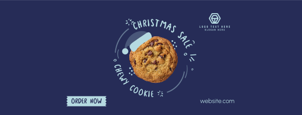 Chewy Cookie for Christmas Facebook Cover Design Image Preview