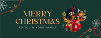 Solemn Christmas Candles Facebook cover Image Preview