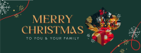 Solemn Christmas Candles Facebook Cover Image Preview