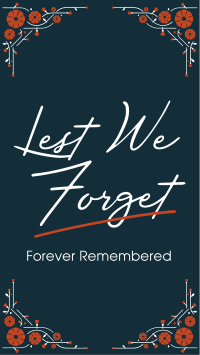 Forever Remembered Instagram story Image Preview